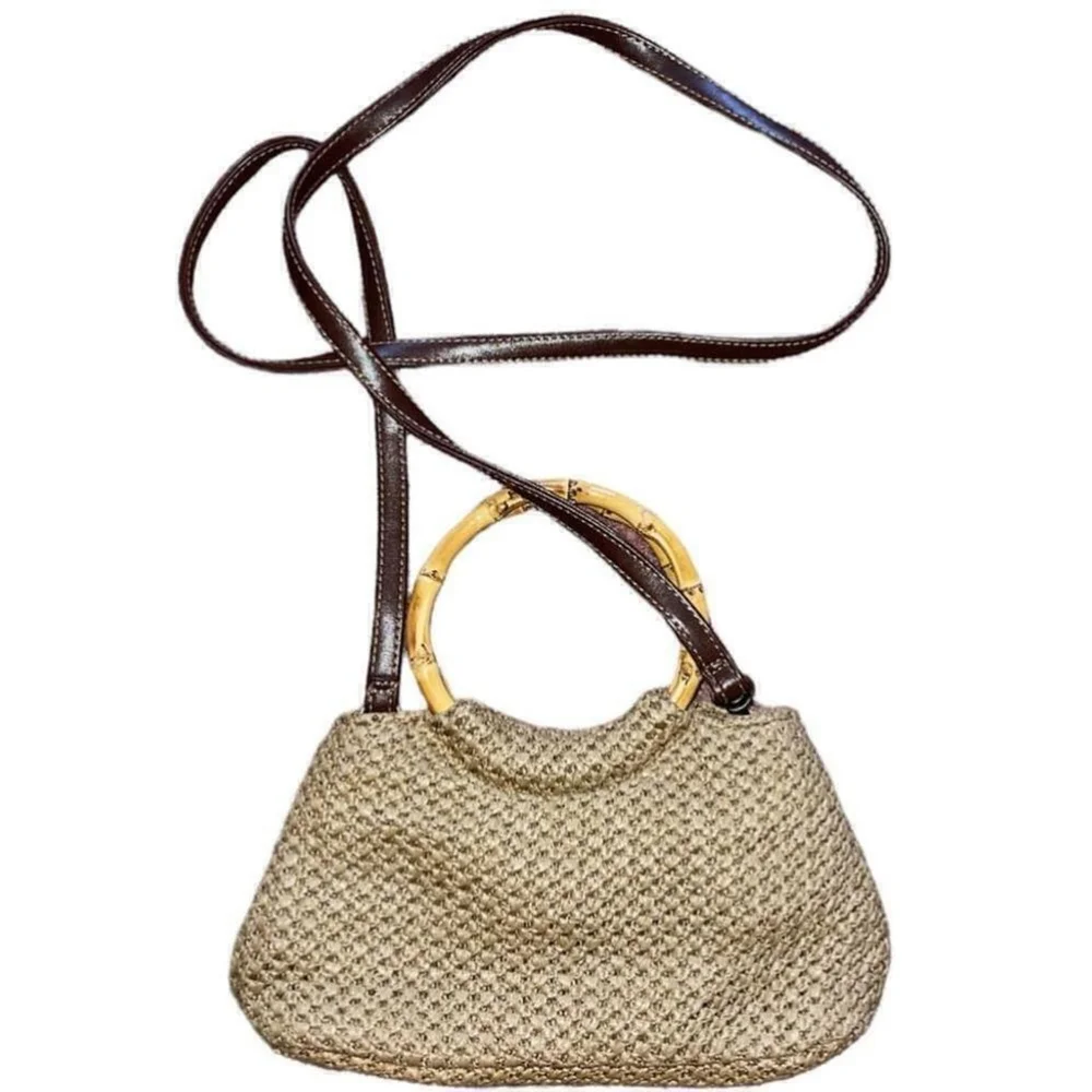 Rosetti | Cream Crocheted Purse with Bamboo handles - Picture 9 of 9